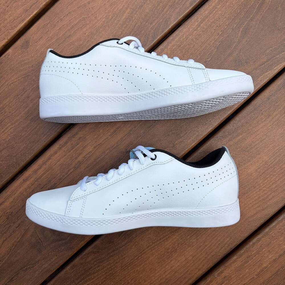 NWT Puma Smash Perf Women's White Leather Sneakers Size 7 - Picture 5 of 8